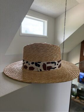 Brixton Joanna Hat in Cowprint